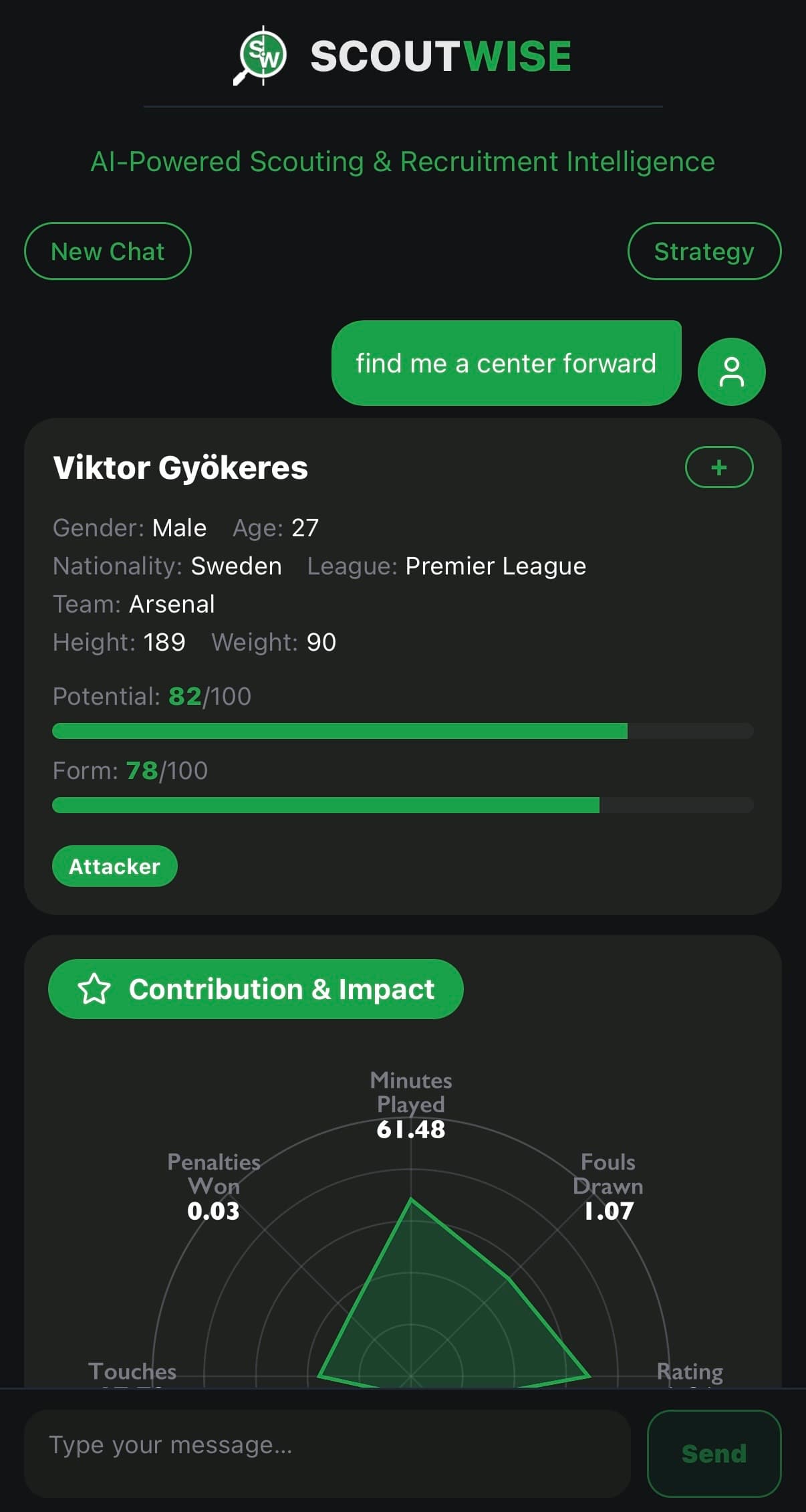 Stats screen 1